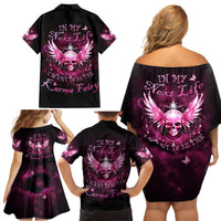 Karma Fairy Skull - In My Next Life Family Matching Off Shoulder Short Dress and Hawaiian Shirt - Wonder Print Shop