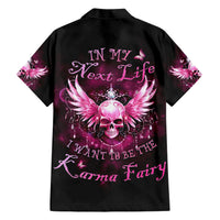 Karma Fairy Skull - In My Next Life Family Matching Short Sleeve Bodycon Dress and Hawaiian Shirt - Wonder Print Shop