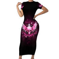 Karma Fairy Skull - In My Next Life Family Matching Short Sleeve Bodycon Dress and Hawaiian Shirt - Wonder Print Shop