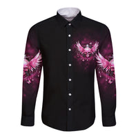 Karma Fairy Skull - In My Next Life Long Sleeve Button Shirt - Wonder Print Shop