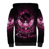 Karma Fairy Skull - In My Next Life Sherpa Hoodie - Wonder Print Shop
