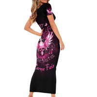 Karma Fairy Skull - In My Next Life Short Sleeve Bodycon Dress - Wonder Print Shop