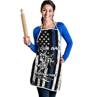Personalized Motocross Rider Apron with Splash Pattern and Dirt Bike Jump Illustration - Wonder Print Shop