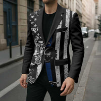 Personalized Motocross Rider Blazer with Splash Pattern and Dirt Bike Jump Illustration - Wonder Print Shop