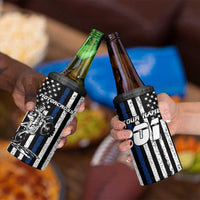 Personalized Motocross Rider 4 in 1 Can Cooler Tumbler with Splash Pattern and Dirt Bike Jump Illustration - Wonder Print Shop