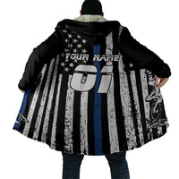 Personalized Motocross Rider Cloak with Splash Pattern and Dirt Bike Jump Illustration - Wonder Print Shop