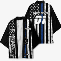 Personalized Motocross Rider Kimono with Splash Pattern and Dirt Bike Jump Illustration - Wonder Print Shop