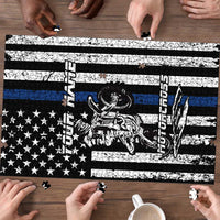 Personalized Motocross Rider Puzzle with Splash Pattern and Dirt Bike Jump Illustration - Wonder Print Shop