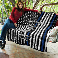 Personalized Motocross Rider Quilt with Splash Pattern and Dirt Bike Jump Illustration - Wonder Print Shop