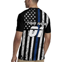 Personalized Motocross Rider Rugby Jersey with Splash Pattern and Dirt Bike Jump Illustration - Wonder Print Shop