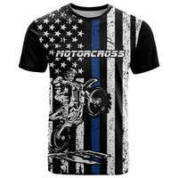 Personalized Motocross Rider T Shirt with Splash Pattern and Dirt Bike Jump Illustration - Wonder Print Shop
