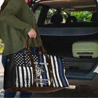 Personalized Motocross Rider Travel Bag with Splash Pattern and Dirt Bike Jump Illustration - Wonder Print Shop