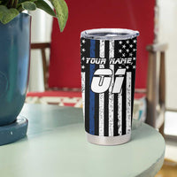 Personalized Motocross Rider Tumbler Cup with Splash Pattern and Dirt Bike Jump Illustration - Wonder Print Shop