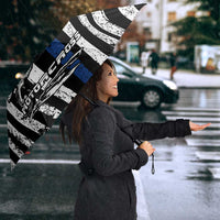 Personalized Motocross Rider Umbrella with Splash Pattern and Dirt Bike Jump Illustration - Wonder Print Shop
