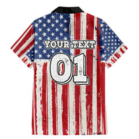Personalized Motocross Rider Family Matching Mermaid Dress and Hawaiian Shirt with American Flag and Thin Blue Line Pattern - Wonder Print Shop