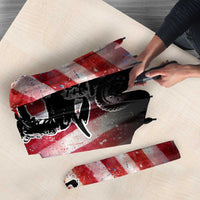 Personalized Motocross Rider Umbrella with Distressed American Flag in Red White Blue Grunge Style - Wonder Print Shop
