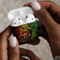 Black History Portrait Collage AirPods Case Africa Empowering They Not Like Us Quote in Grunge Paint - Wonder Print Shop