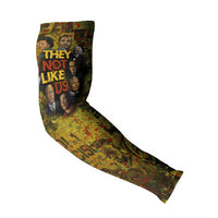 Black History Portrait Collage Arm Sleeves Africa Empowering They Not Like Us Quote in Grunge Paint - Wonder Print Shop