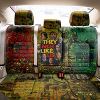 Black History Portrait Collage Back Car Seat Cover Africa Empowering They Not Like Us Quote in Grunge Paint - Wonder Print Shop