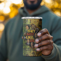 Black History Portrait Collage 4 in 1 Can Cooler Tumbler Africa Empowering They Not Like Us Quote in Grunge Paint - Wonder Print Shop