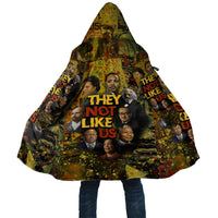 Black History Portrait Collage Cloak Africa Empowering They Not Like Us Quote in Grunge Paint - Wonder Print Shop