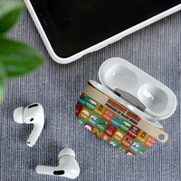 Everyday Genius Powered by Black Minds AirPods Case with Colorful Invention Icons Pattern - Wonder Print Shop