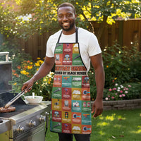 Everyday Genius Powered by Black Minds Apron with Colorful Invention Icons Pattern - Wonder Print Shop
