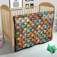 Everyday Genius Powered by Black Minds Quilt with Colorful Invention Icons Pattern - Wonder Print Shop
