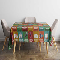 Everyday Genius Powered by Black Minds Tablecloth with Colorful Invention Icons Pattern - Wonder Print Shop