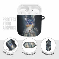 Hesat Celestial Cow Egyptian AirPods Case with Mythic Sky Motif in Cosmic Theme