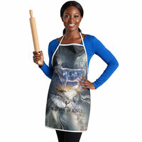Hesat Celestial Cow Egyptian Apron with Mythic Sky Motif in Cosmic Theme