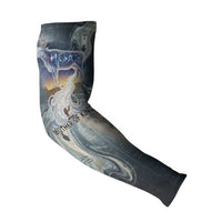 Hesat Celestial Cow Egyptian Arm Sleeves with Mythic Sky Motif in Cosmic Theme