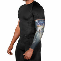Hesat Celestial Cow Egyptian Arm Sleeves with Mythic Sky Motif in Cosmic Theme