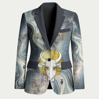 Hesat Celestial Cow Egyptian Blazer with Mythic Sky Motif in Cosmic Theme