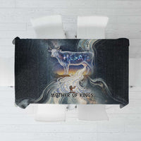 Hesat Celestial Cow Egyptian Tablecloth with Mythic Sky Motif in Cosmic Theme