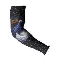 Hesat Solar Horn Symbol Arm Sleeves Egyptian Cosmic Cow in Starry Milky Way