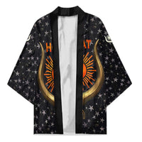 Hesat Solar Horn Symbol Kimono Egyptian Cosmic Cow in Starry Milky Way