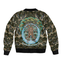 Imentet Egyptian Bomber Jacket with Eye of Horus and Eternal Tree in Afterlife