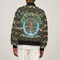 Imentet Egyptian Bomber Jacket with Eye of Horus and Eternal Tree in Afterlife