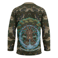 Imentet Egyptian Hockey Jersey with Eye of Horus and Eternal Tree in Afterlife