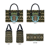 Imentet Egyptian Leather Bag with Eye of Horus and Eternal Tree in Afterlife
