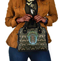 Imentet Egyptian Shoulder Handbag with Eye of Horus and Eternal Tree in Afterlife