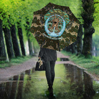 Imentet Egyptian Umbrella with Eye of Horus and Eternal Tree in Afterlife