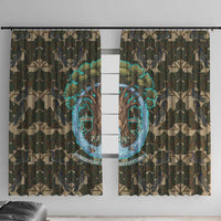Imentet Egyptian Window Curtain with Eye of Horus and Eternal Tree in Afterlife