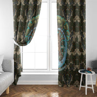 Imentet Egyptian Window Curtain with Eye of Horus and Eternal Tree in Afterlife