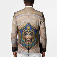 Isis Blazer with Falcon Symbol and Sacred Geometry in Egyptian