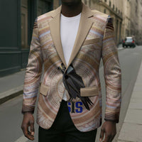 Isis Blazer with Falcon Symbol and Sacred Geometry in Egyptian
