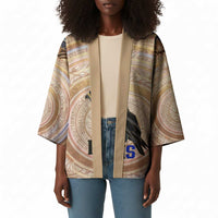 Isis Kimono with Falcon Symbol and Sacred Geometry in Egyptian