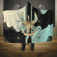 Ma’at Feather Egyptian Hooded Blanket with Scales Symbolizing Truth and Cosmic Balance