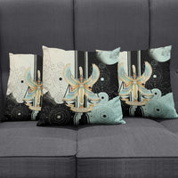 Ma’at Feather Egyptian Pillow Cover with Scales Symbolizing Truth and Cosmic Balance